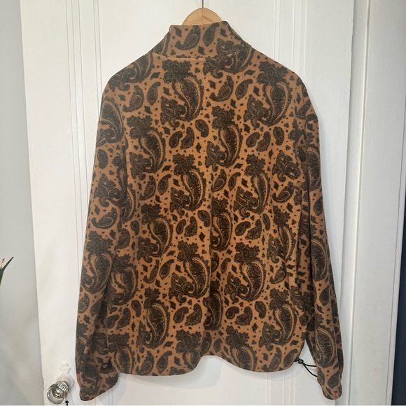 Men's 1/4 Zip Polar Fleece Sweatshirt - Original Use Brown large - Picture 6 of 13